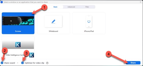 Share Screen Windows